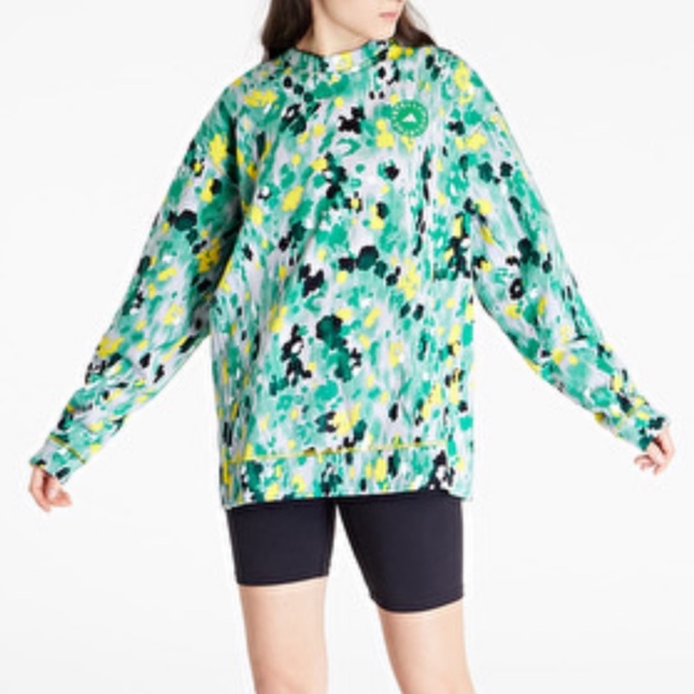 ADIDAS BY STELLA MCCARTNEY 100% Organic Cotton Sweatshirt Floral SIZE:  3X